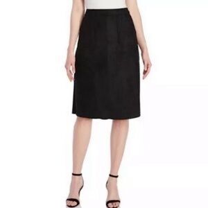 NWT Catherine Malandrino faux suede skirt